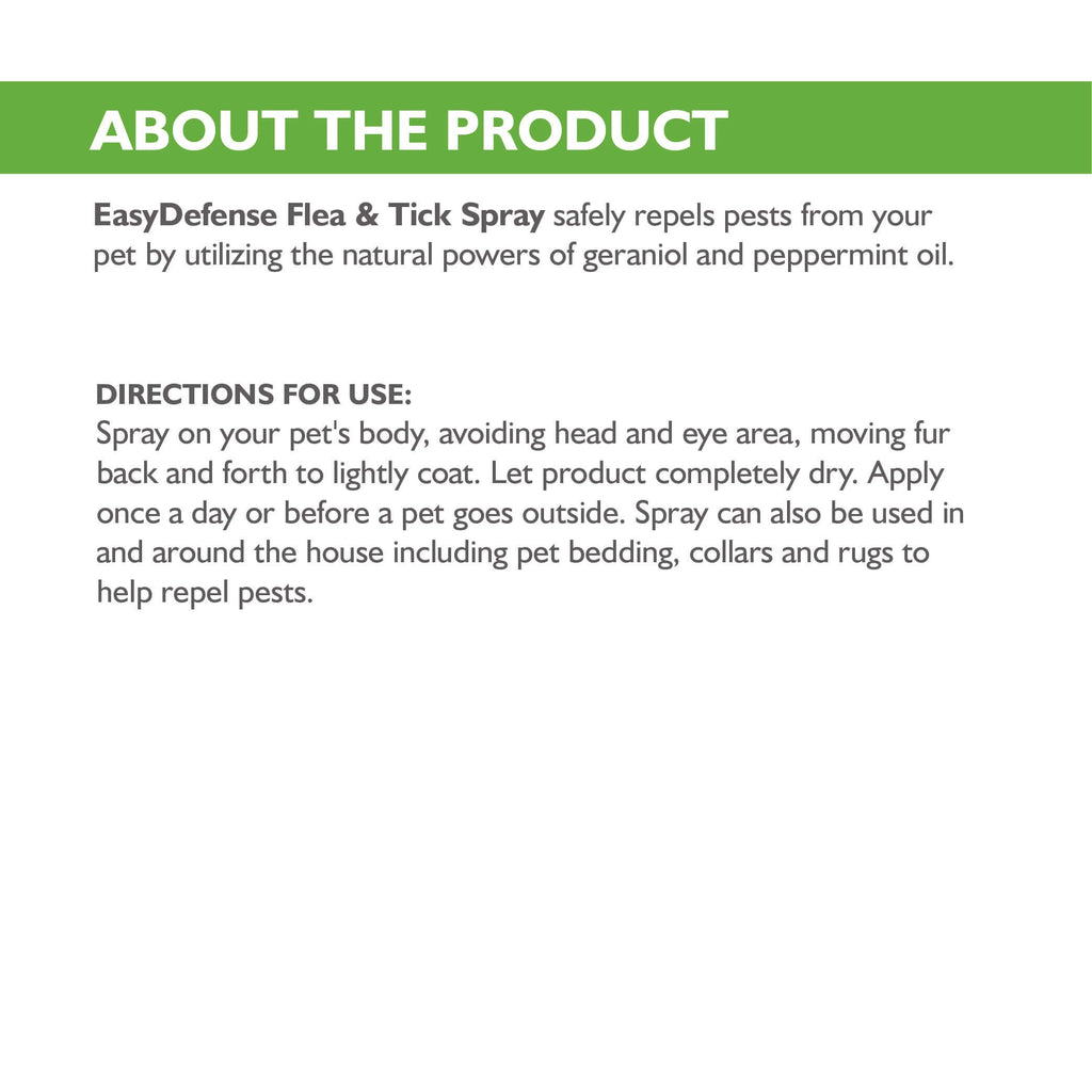 Flea and Tick Spray for Dogs and Cats 8.5 oz I924