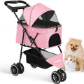 Pink 3 Wheels Pet Stroller R255078