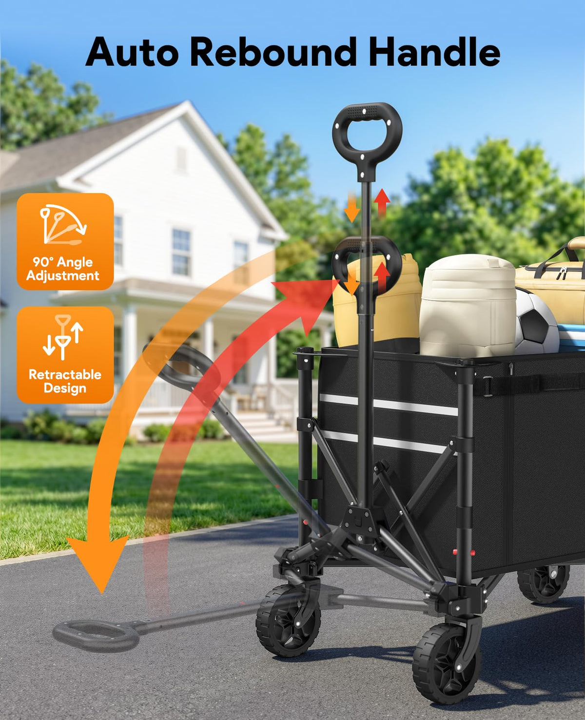 Collapsible Wagon with Wheels W95861