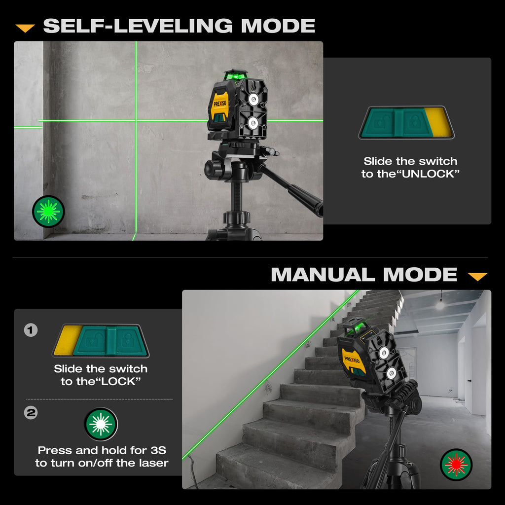 360 Laser Level with Tripod & 2 Plumb Dots B683317