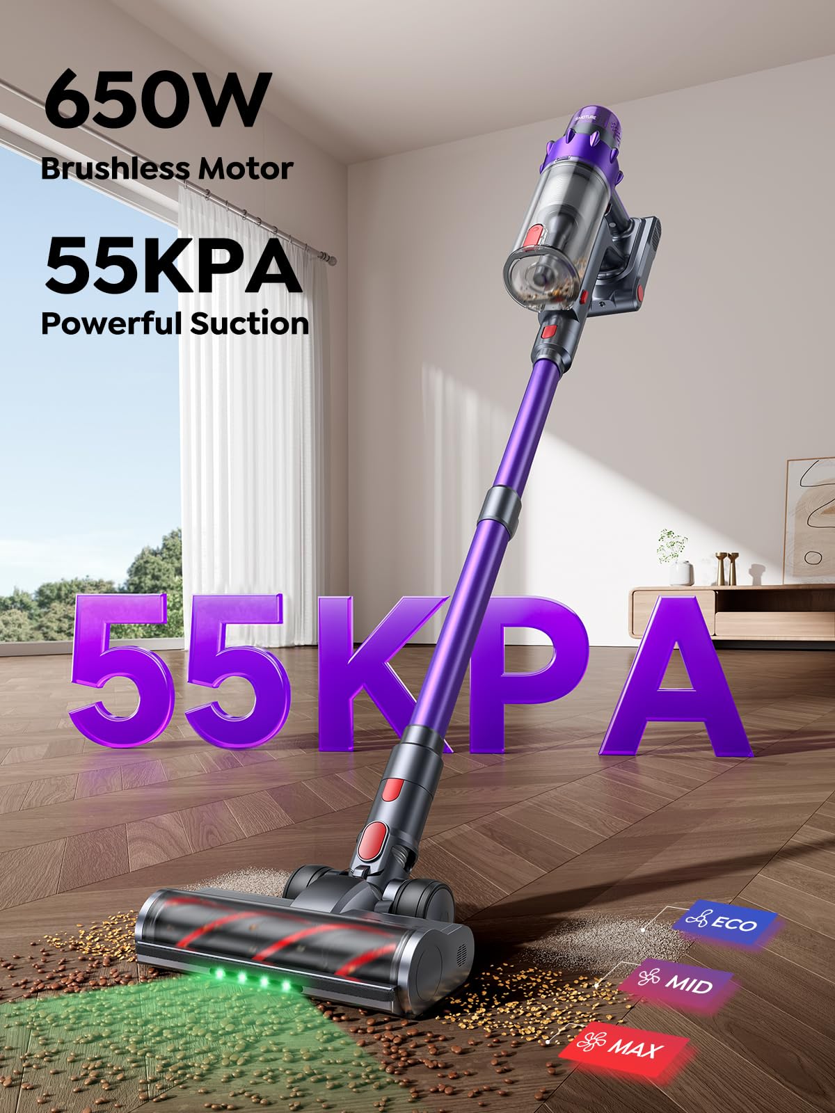 650W 55KPA 70Mins Cordless Stick Vacuum Cleaner L899
