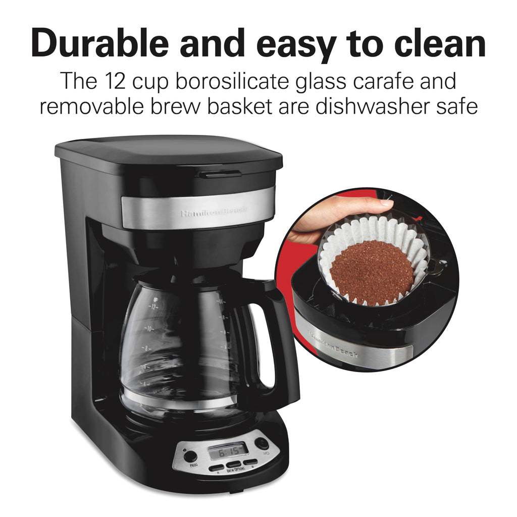 12 Cup Programmable Drip Coffee Maker D553