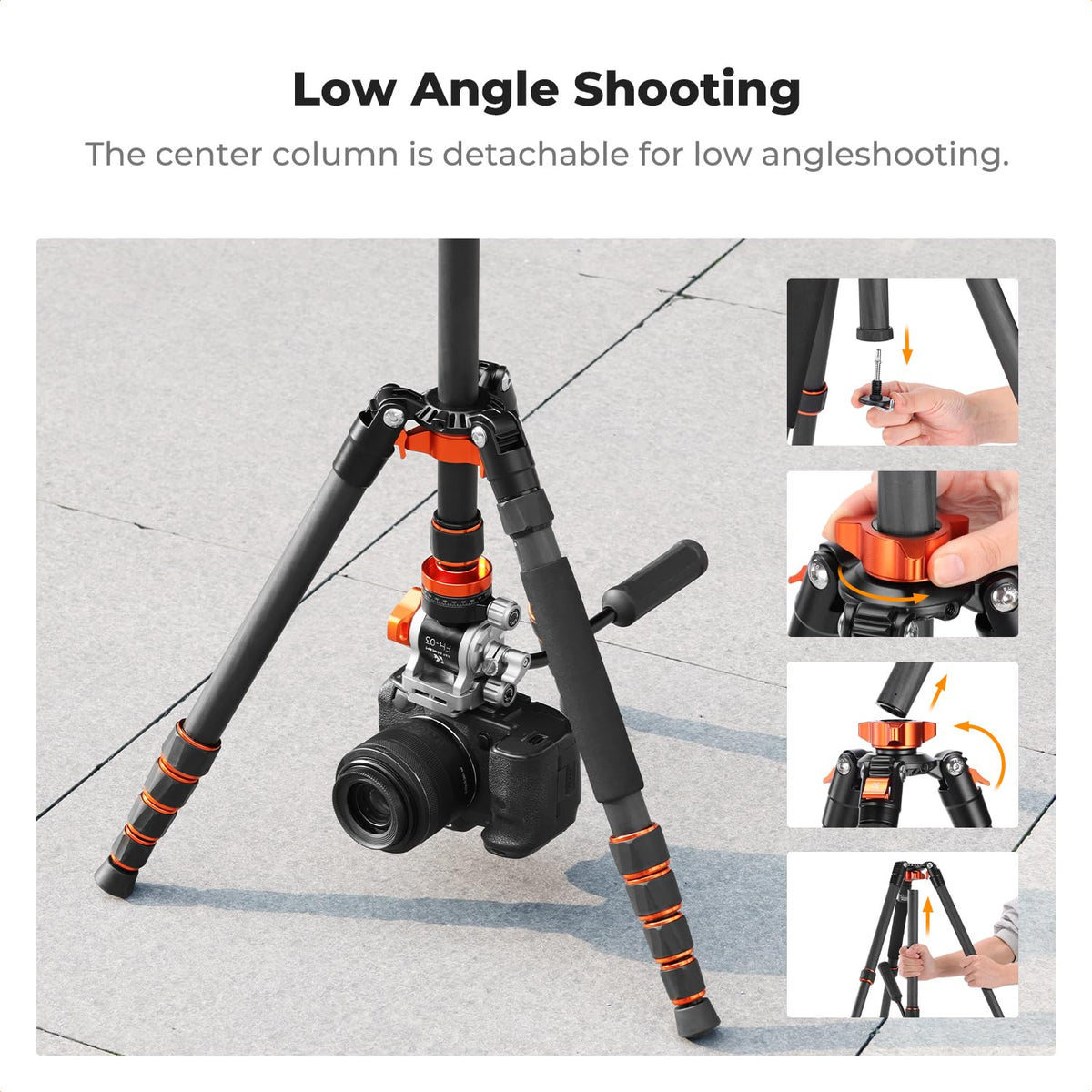 Carbon Fiber Tripod with Fluid Head E71336
