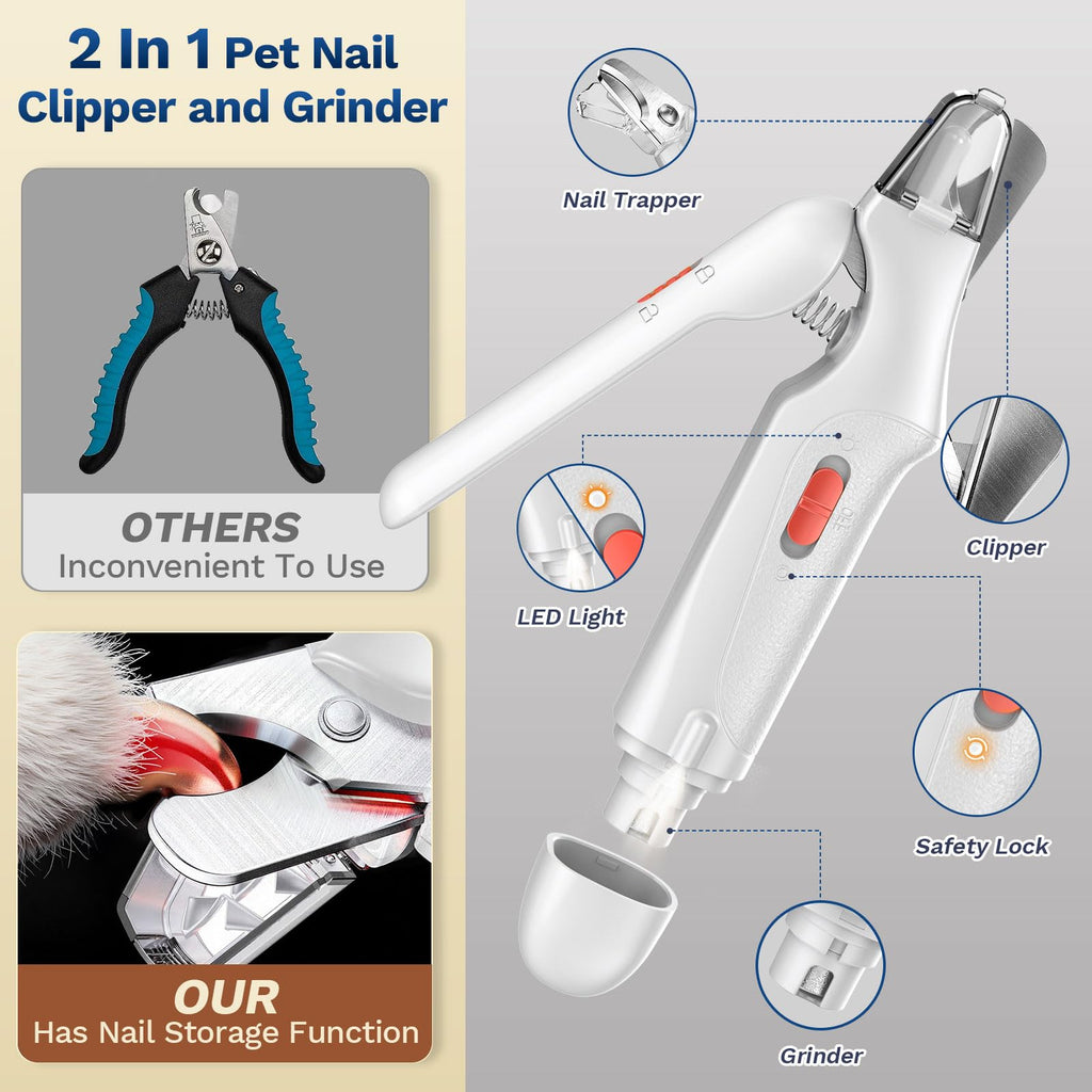 2-in-1 Dog & Cat Nail Clippers and Grinder A186
