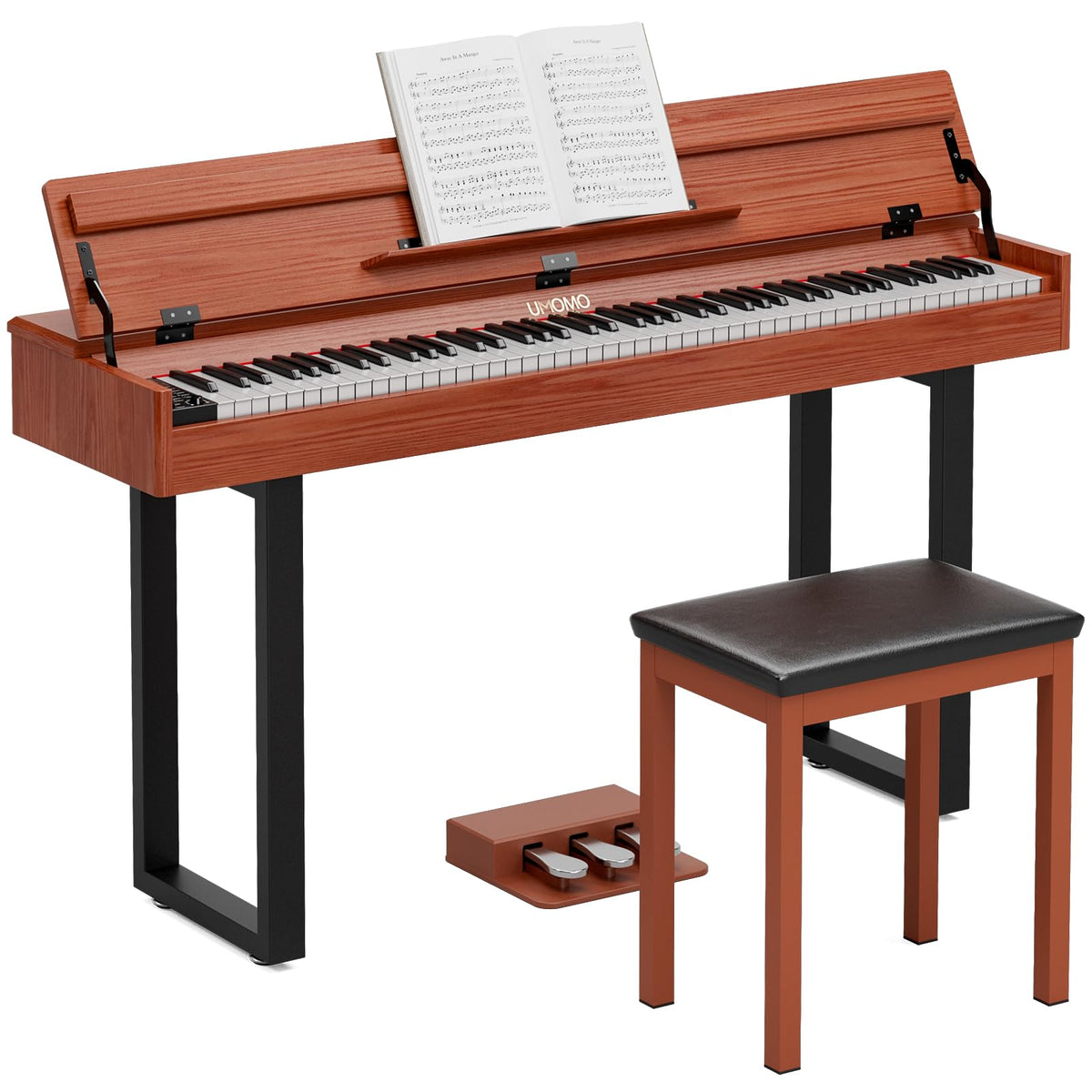 88 Key Weighted Digital Piano with Triple Pedals Y9901