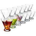 Stemless Martini Glasses Set of 12, 7.5 oz N260