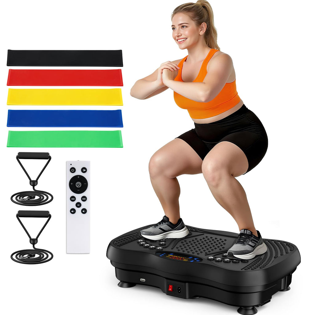Vibration Plate Exercise Machine 130 Levels 450 Lbs Capacity X3531