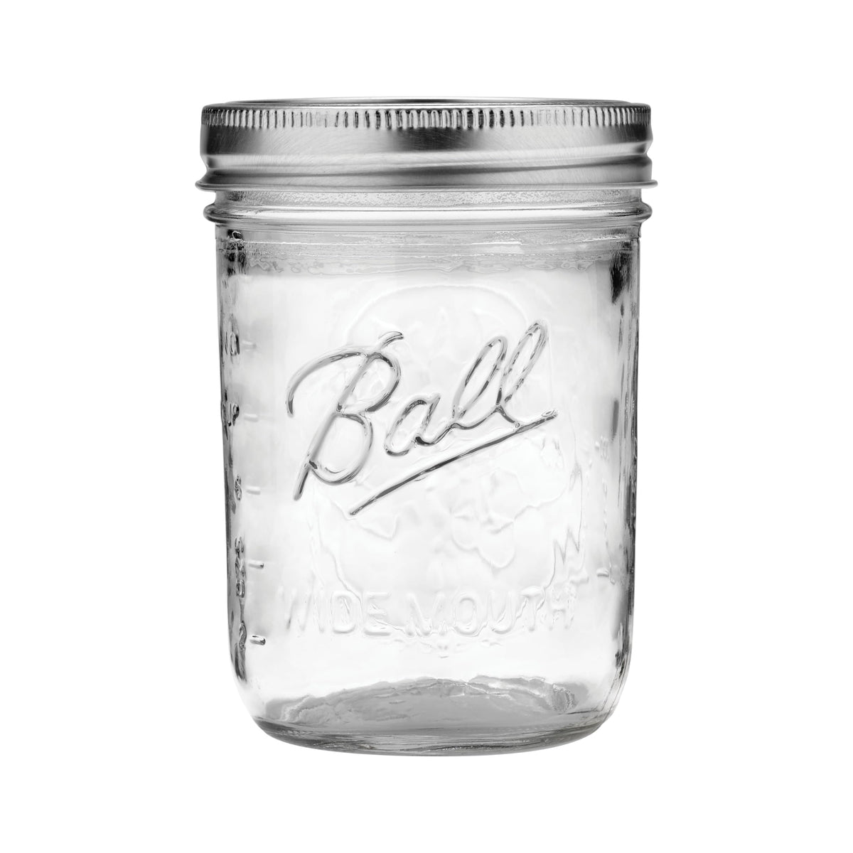 Wide Mouth Pint Mason Jars with Lids & Bands 16-oz 2-Pack B170905