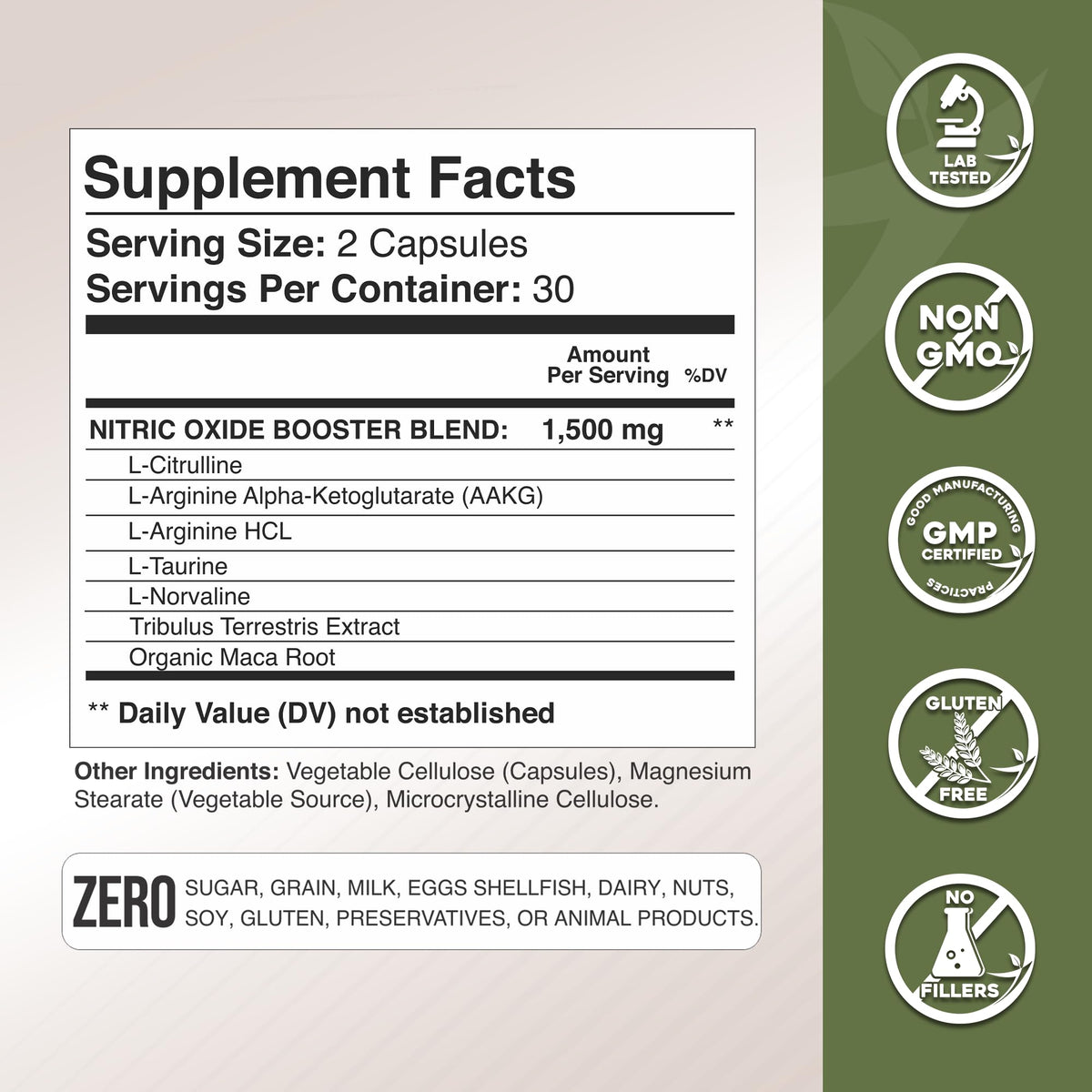 L Arginine Capsules with Amino Acid and Maca Root B686
