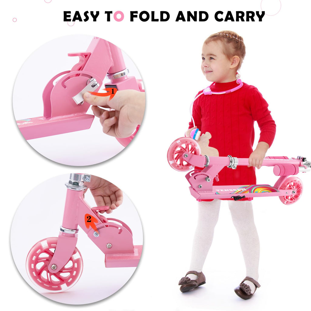 Folding Kids Scooter with Adjustable Handlebar V926592