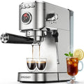 20 Bar Stainless Steel Espresso Machine with Milk Frother T647217