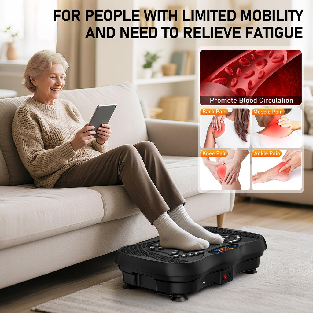 Vibration Plate Exercise Machine 130 Levels 450 Lbs Capacity X3531