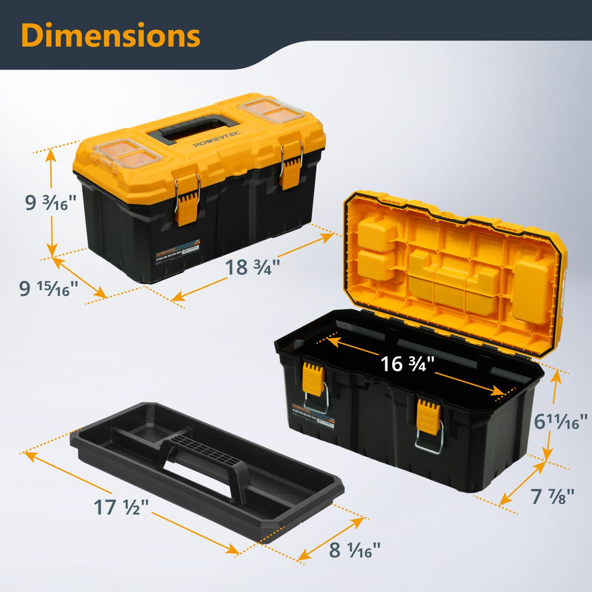 19-Inch Tool Box with Trays O98234