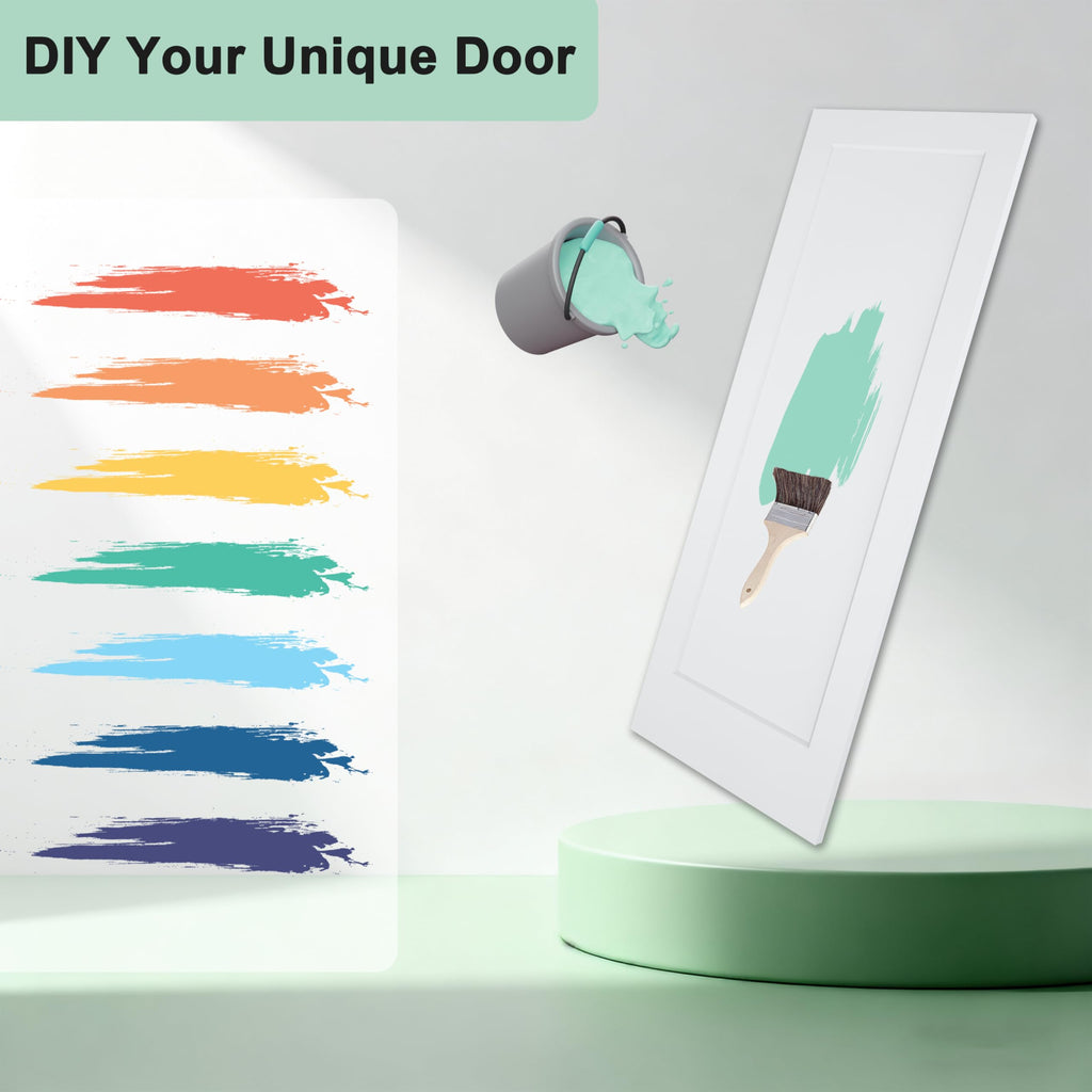 24"x80" 1-Panel Shaker Style White Primed Hollow Core Interior Door Slab R403125