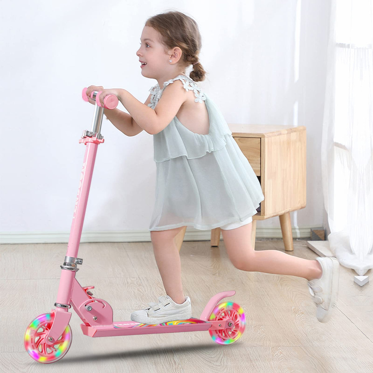 Folding Kids Scooter with Adjustable Handlebar V926592