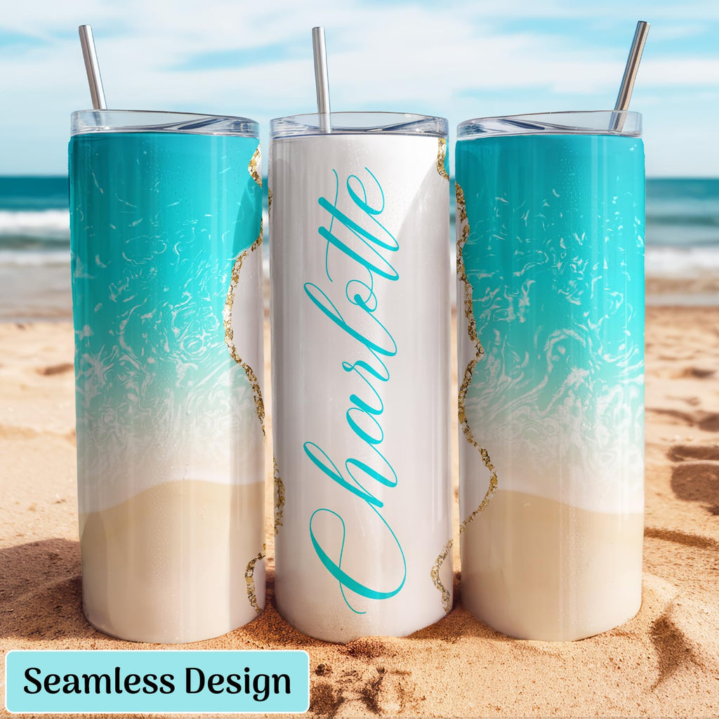 20 oz Custom Skinny Tumbler with Lid & Straw K561472