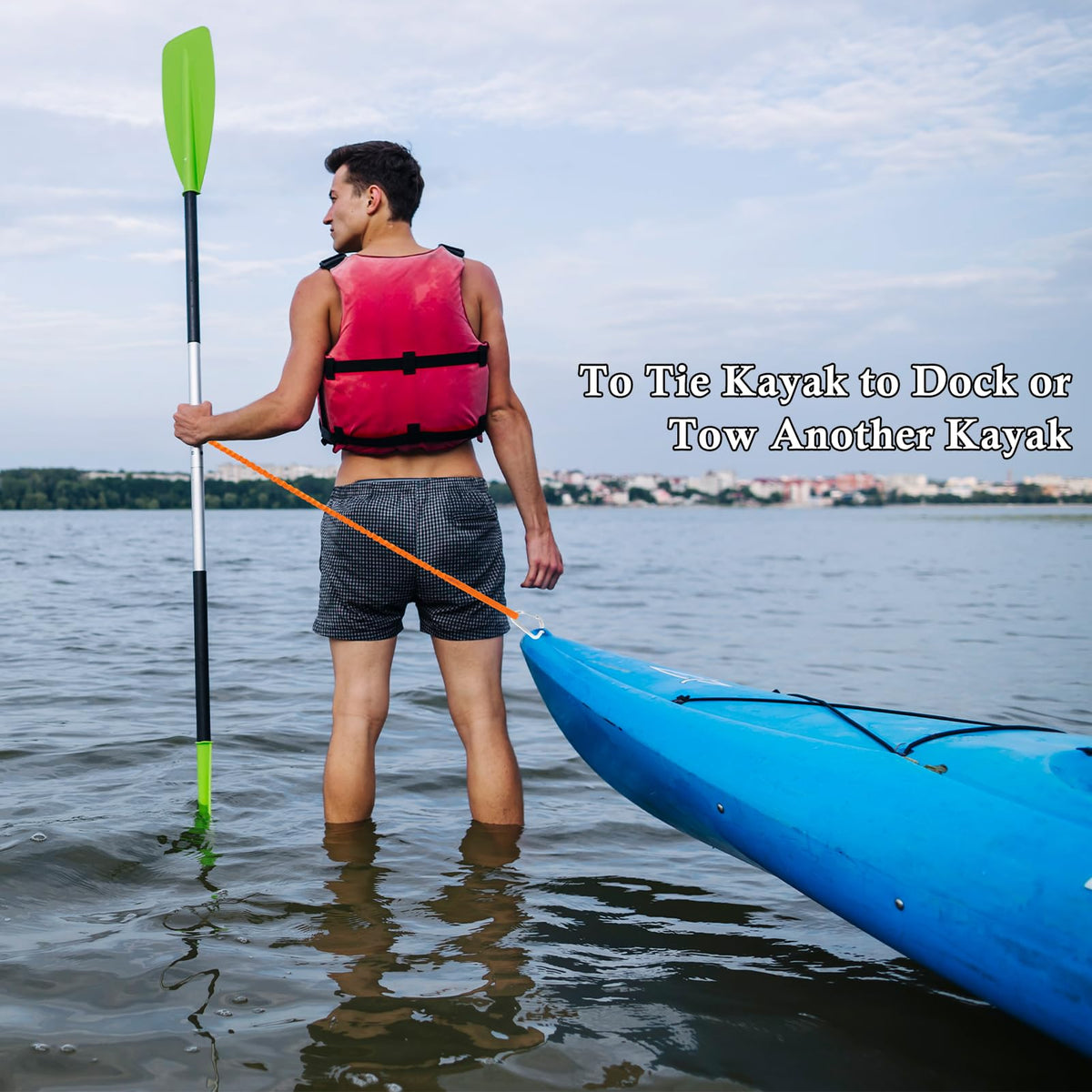 Kayak Paddle Board Leash Stretchable Strap R244