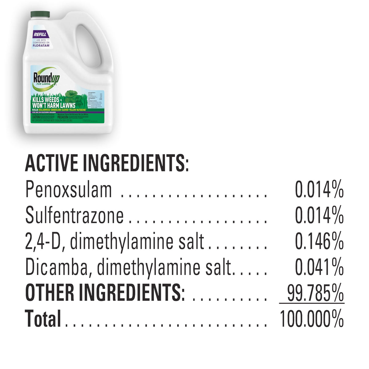 All-in-One Weed Killer for Lawns D3574