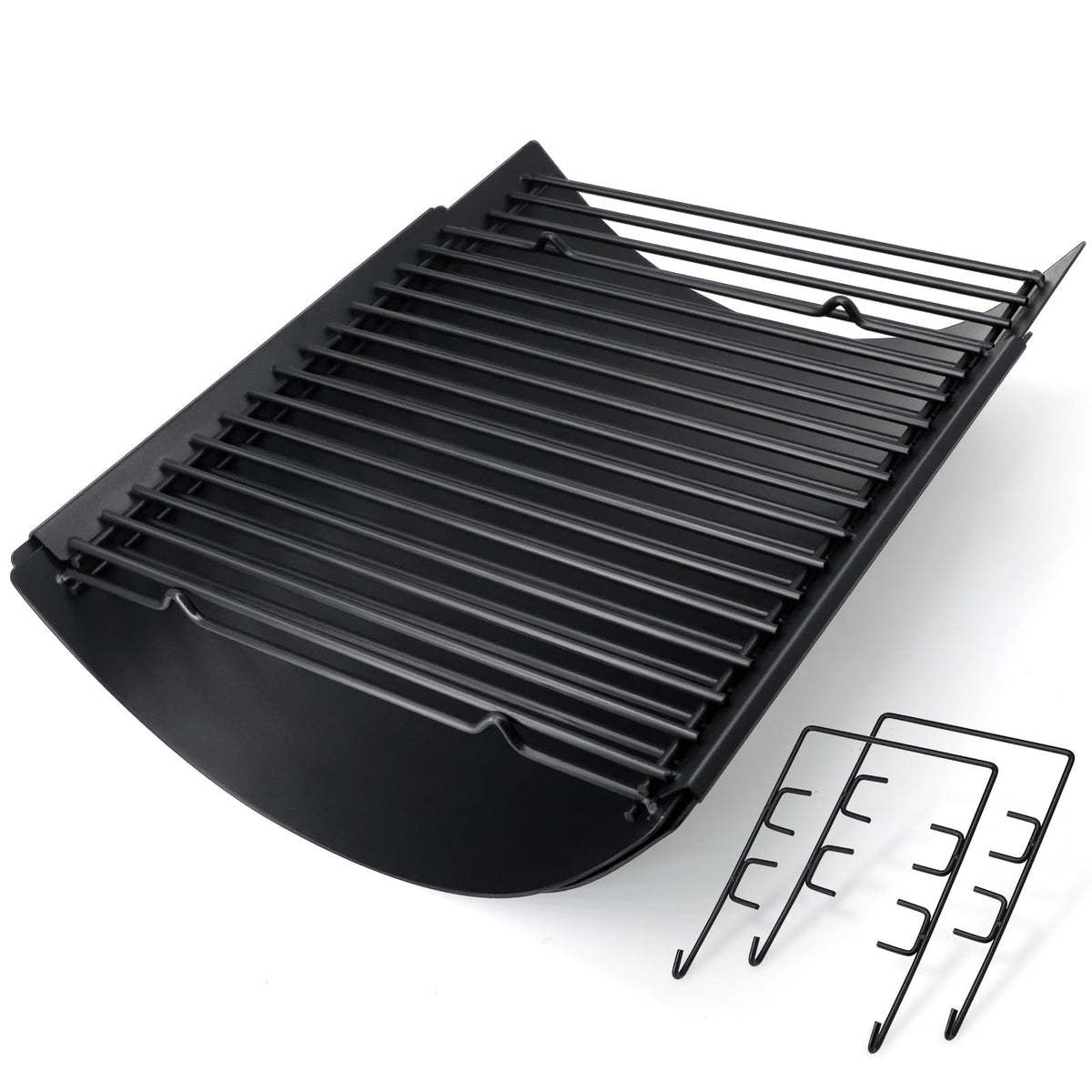 Adjustable Ash Pan Drip Pan with 2pcs Grate Hangers W524762