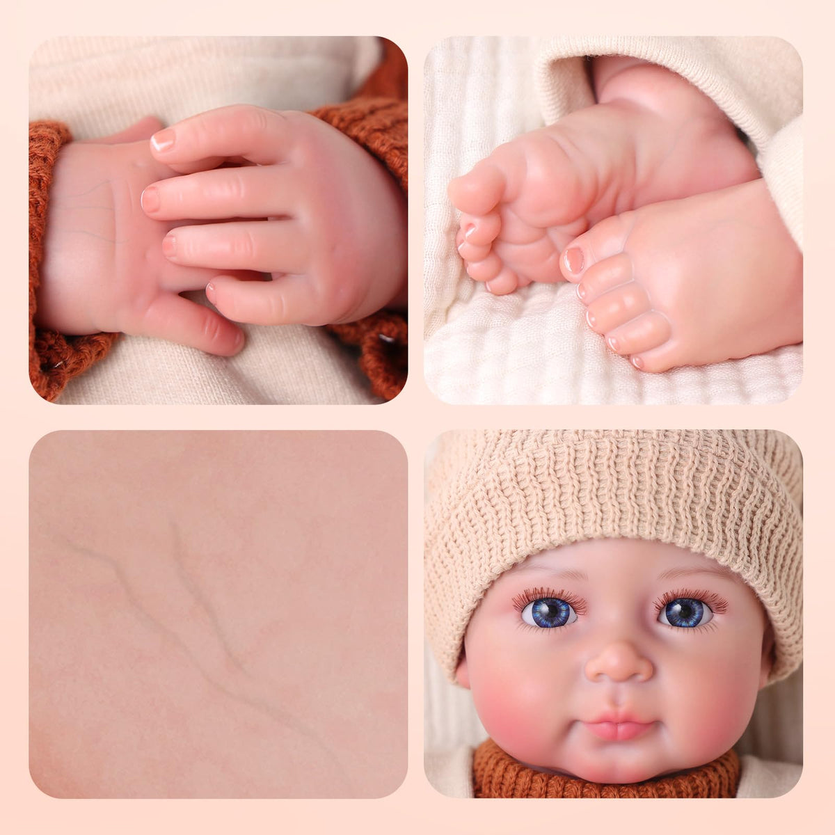 20 Inch Soft Body Reborn Baby Dolls Boy E33045
