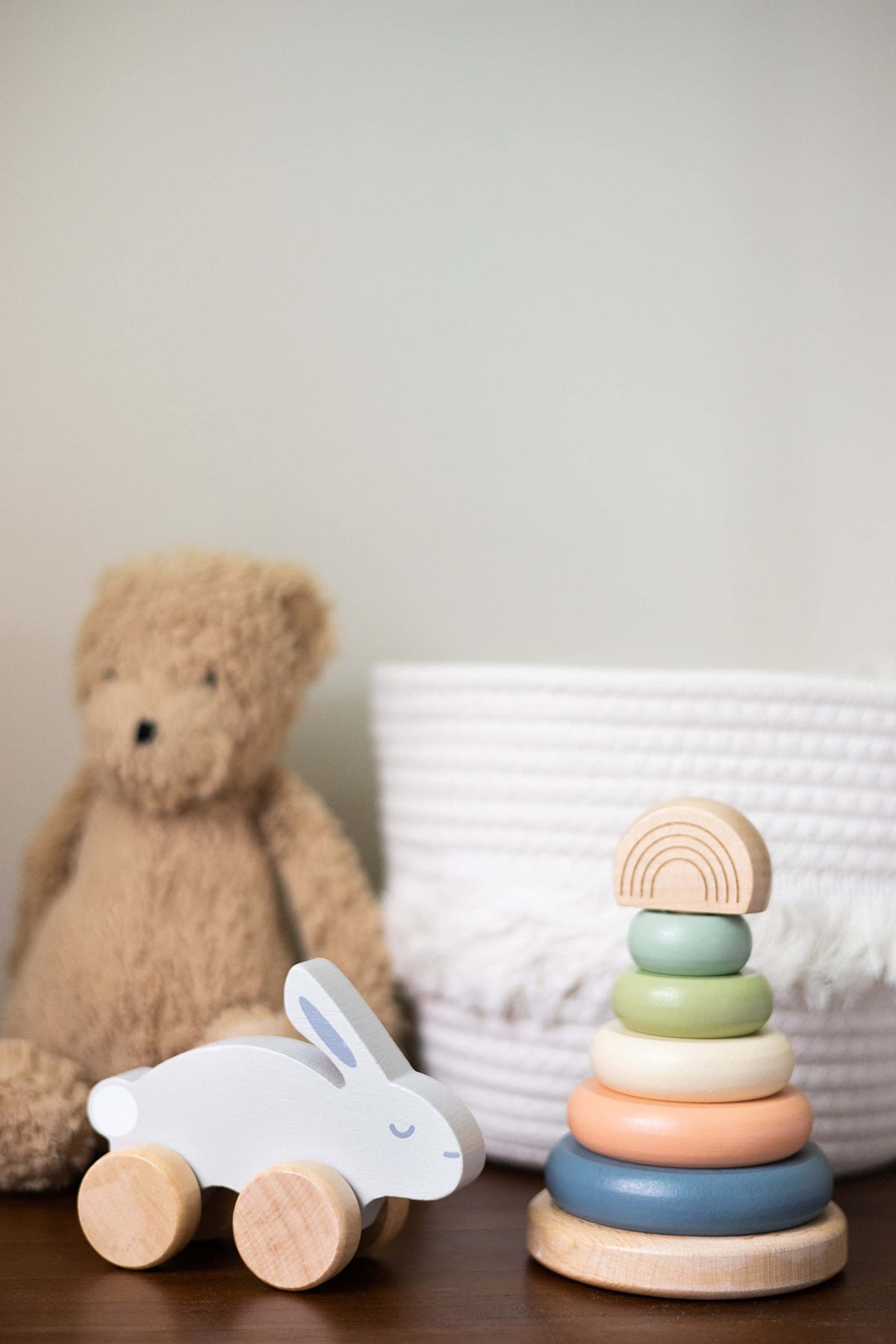 Wooden Bunny Pull Along Toy N652765