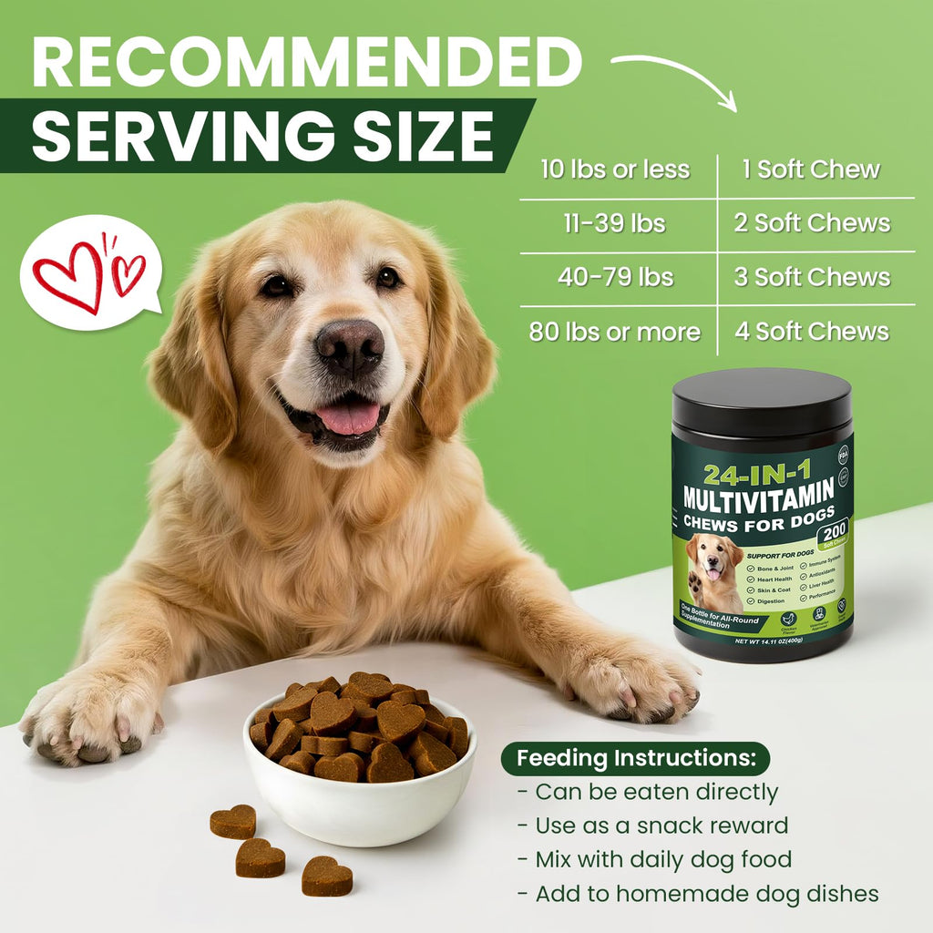 Dog Vitamins and Supplements 200 Ct Multivitamin M896