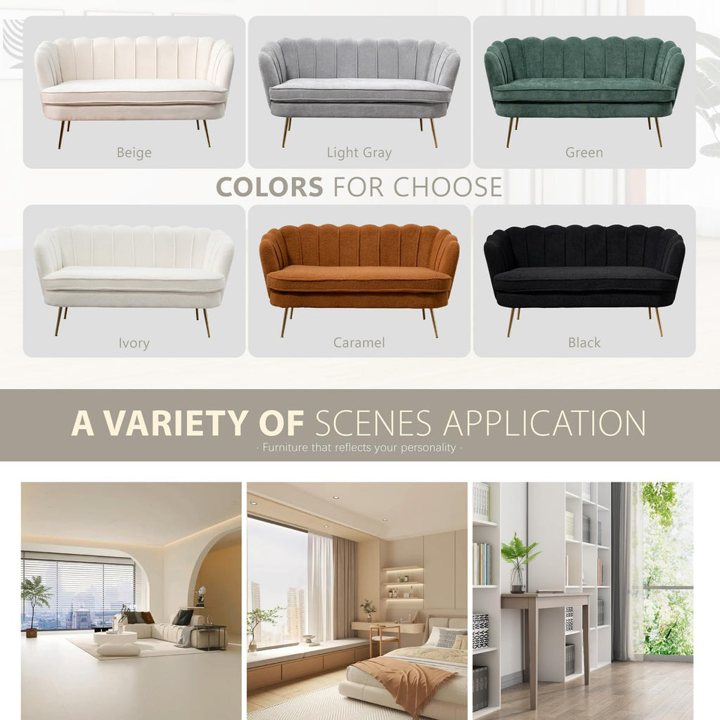 Light Gray Small Loveseat Sofa Z42193