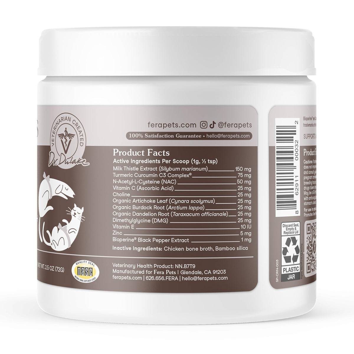 Cat & Dog Liver Supplement Powder with Milk Thistle M273