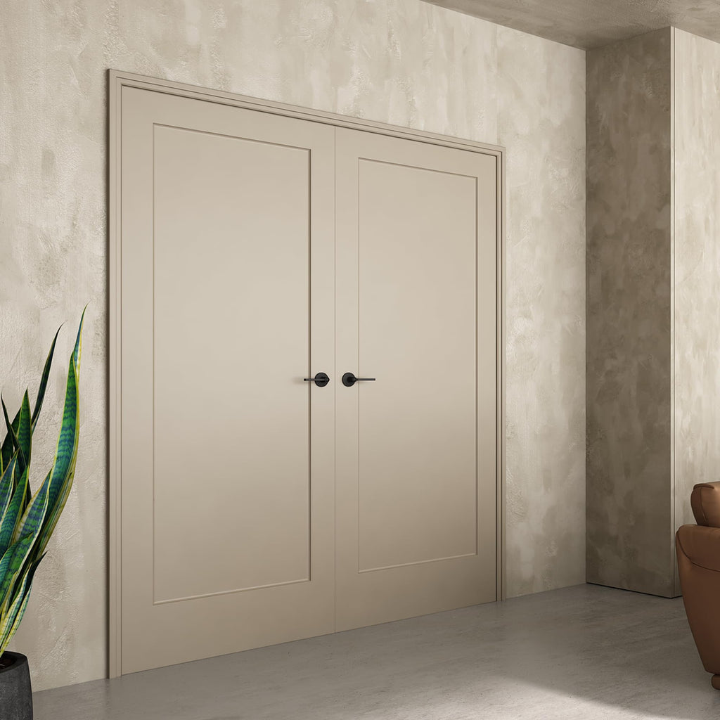 24"x80" 1-Panel Shaker Style White Primed Hollow Core Interior Door Slab R403125