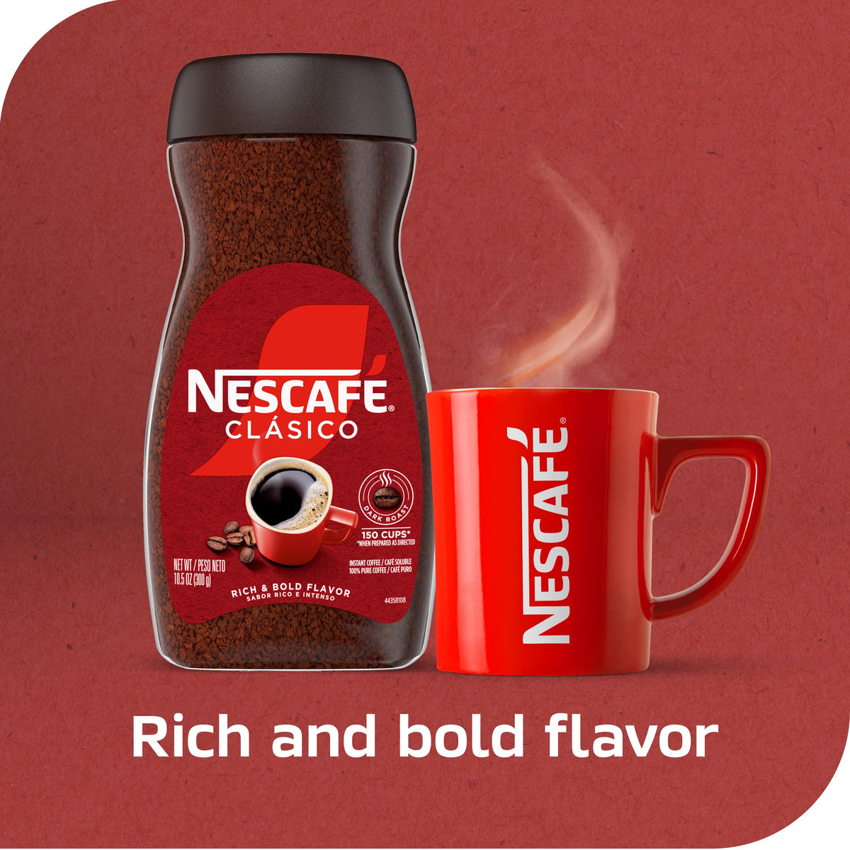 Dark Roast Instant Coffee 10.5 oz X54896
