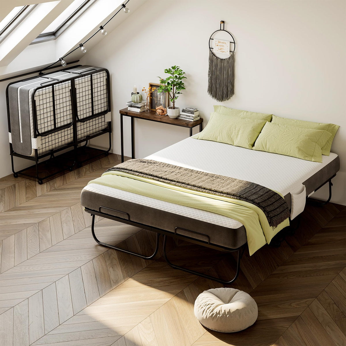 Full Size Folding Bed with Memory Foam Mattress G2817