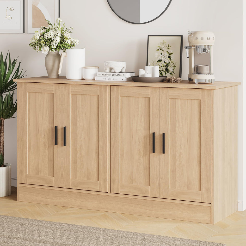 53" Oak Buffet Cabinet with Storage N814693