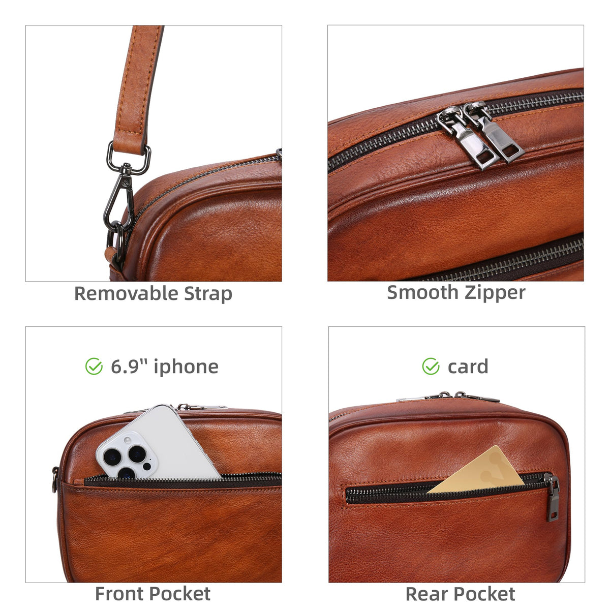 Genuine Leather Shoulder Handbags E261948