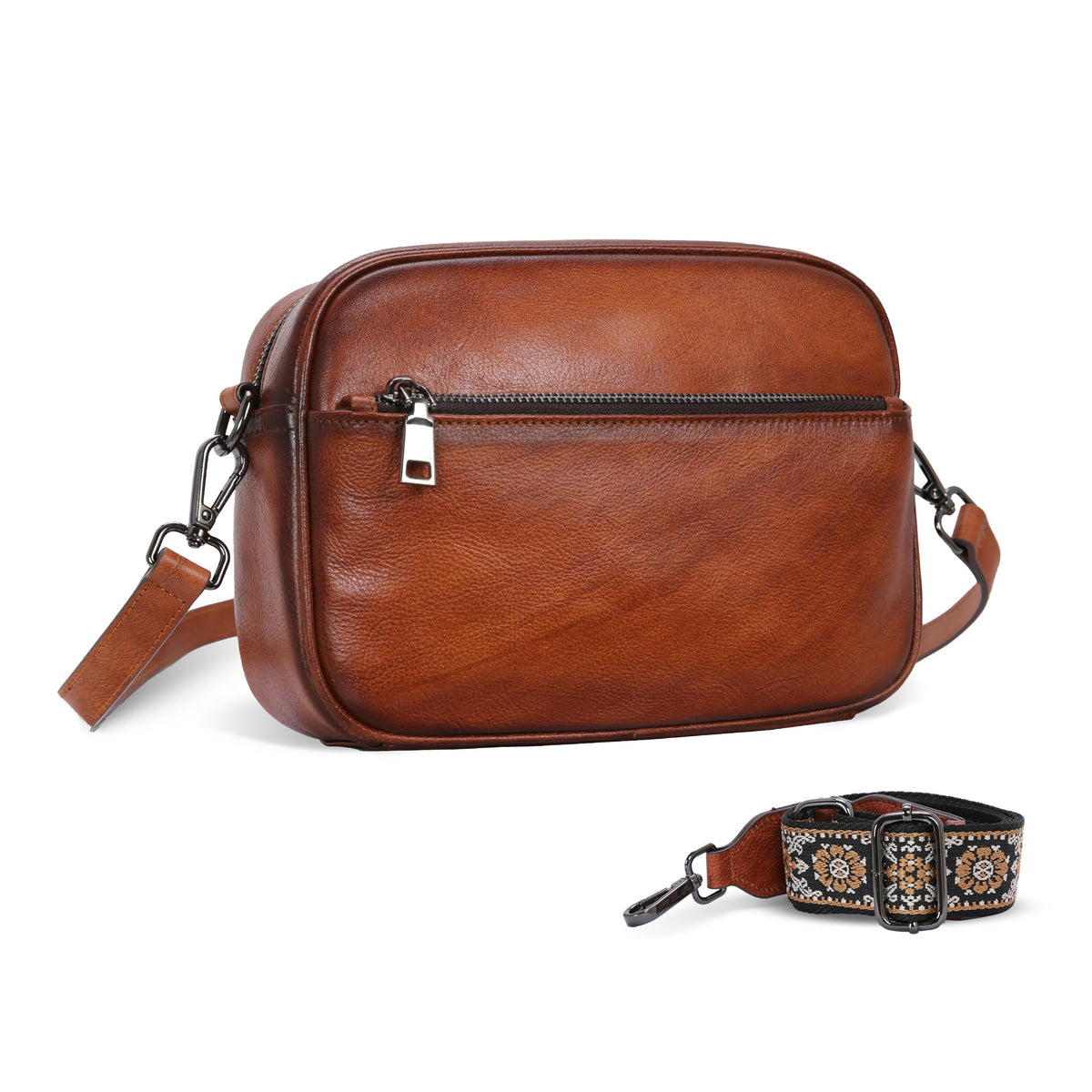 Genuine Leather Shoulder Handbags E261948