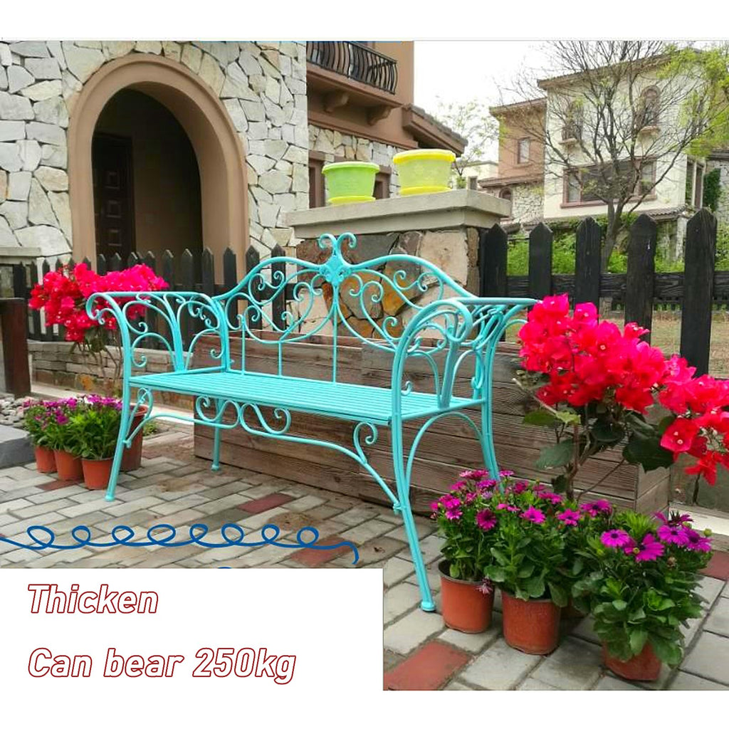 2-Seat Outdoor Metal Bench B139