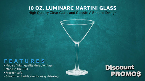 10 oz. Set of 10 Martini Glasses H859626