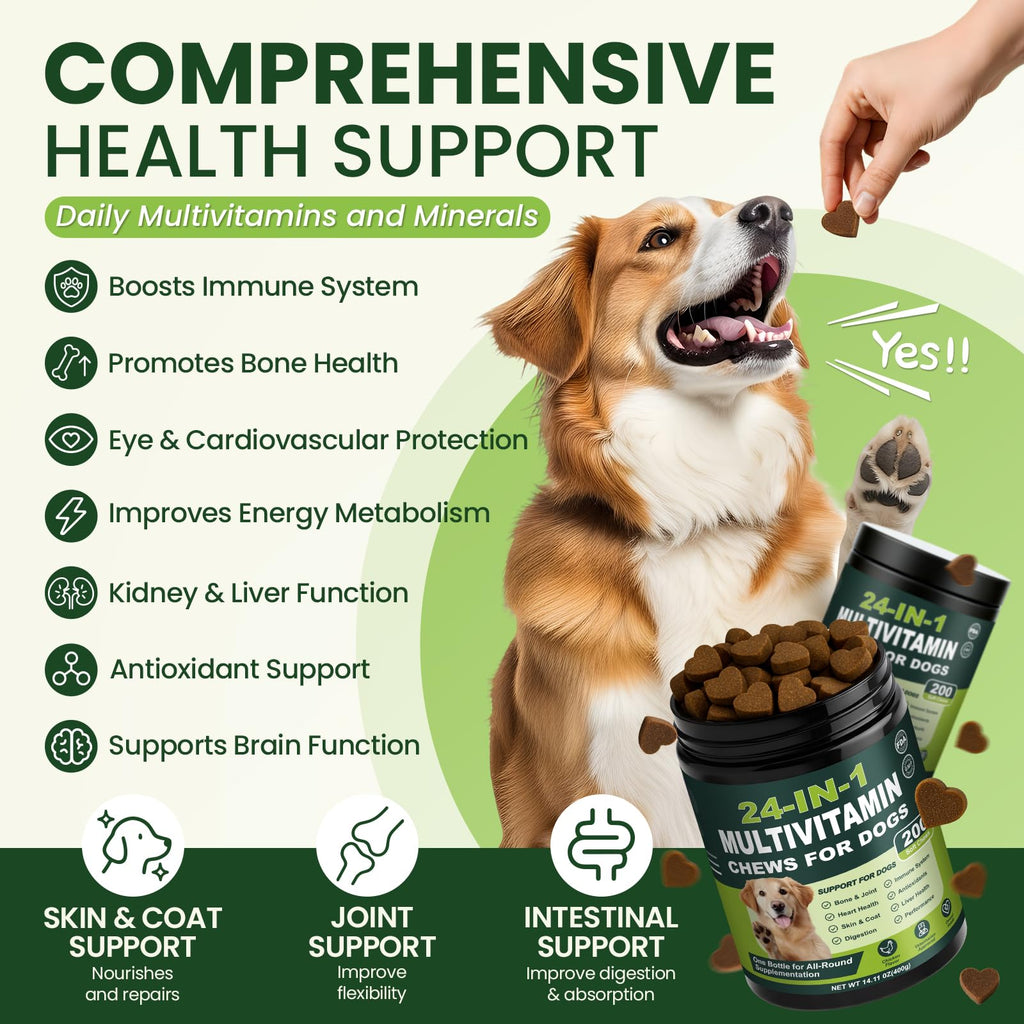 Dog Vitamins and Supplements 200 Ct Multivitamin M896