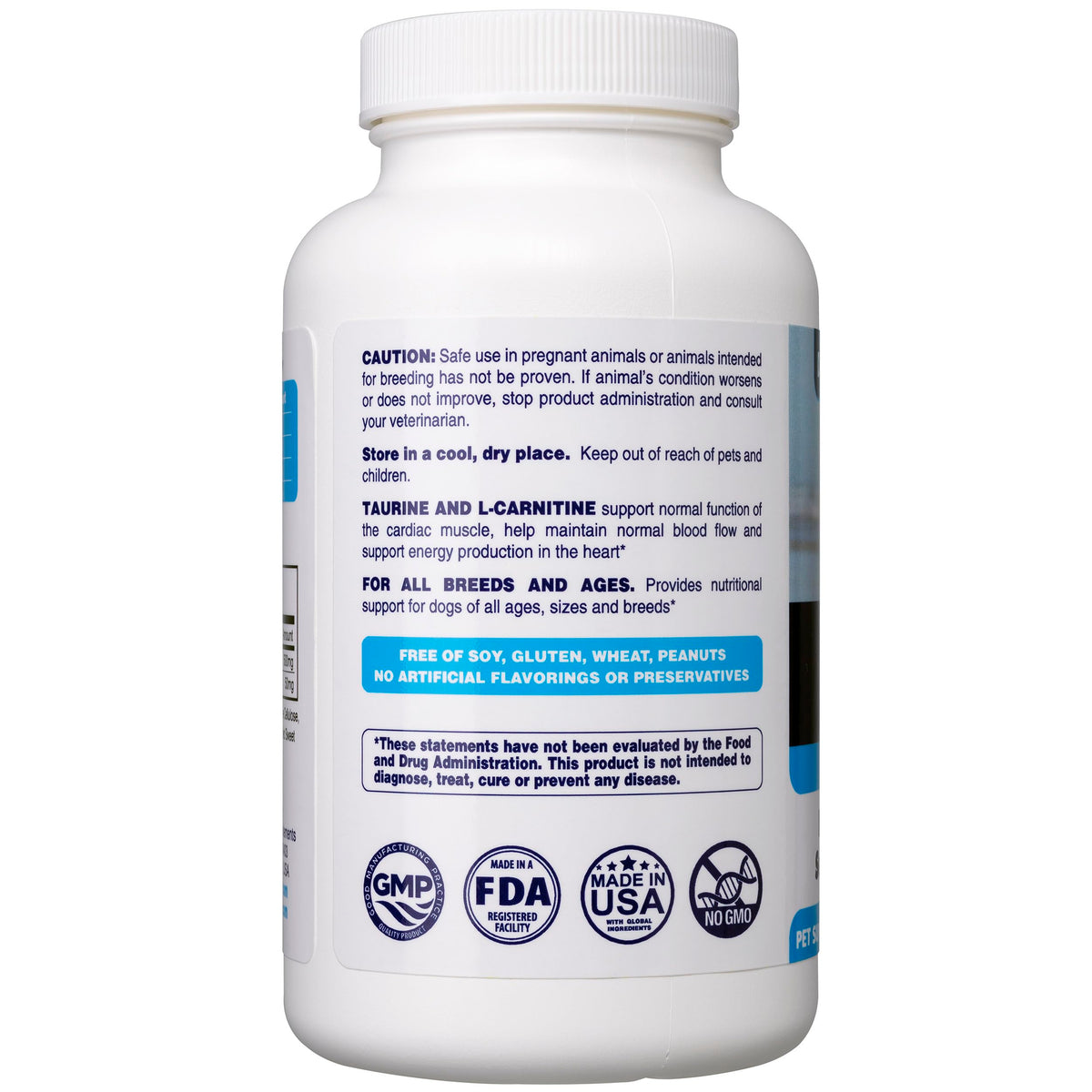Taurine Supplement for Dogs 120ct U567