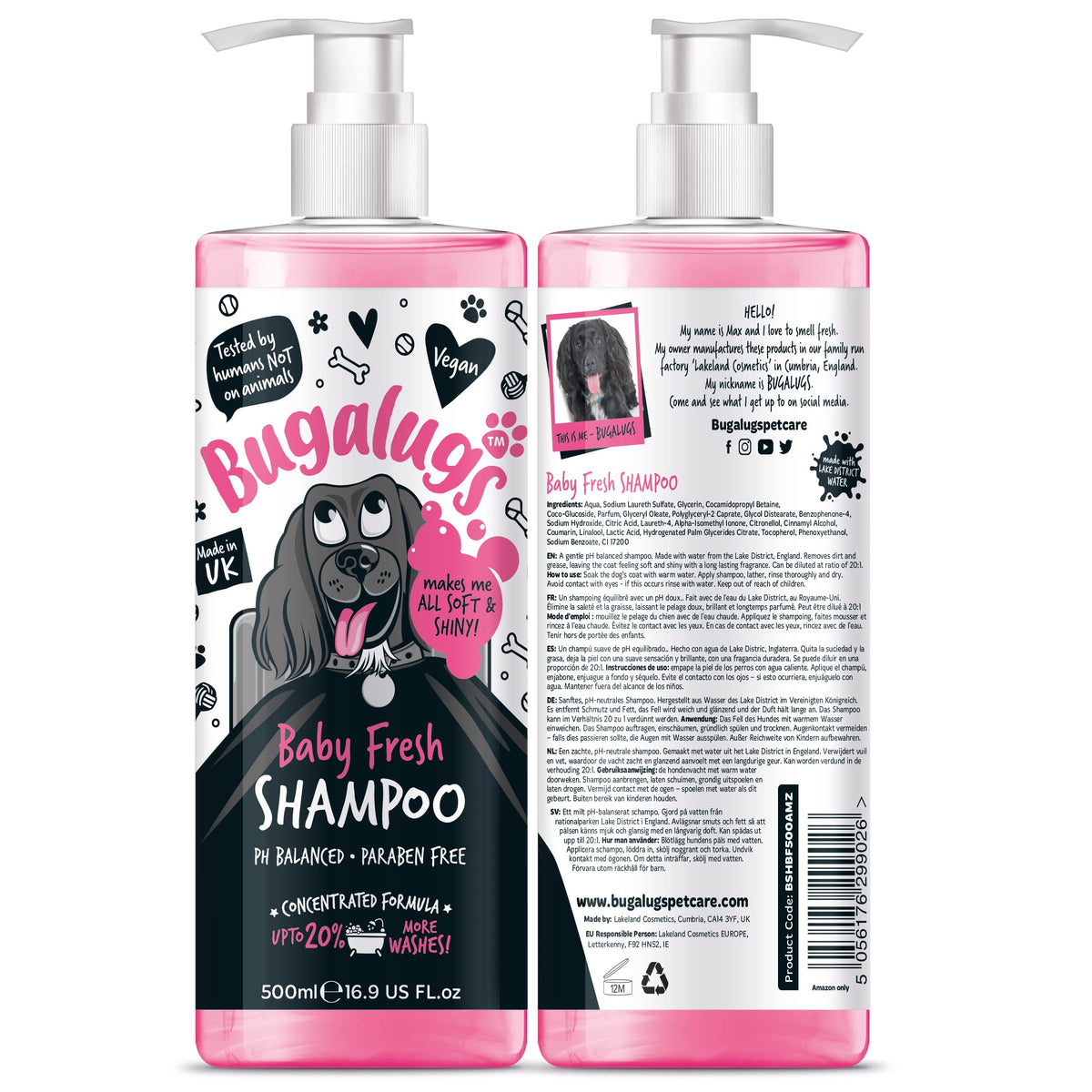Baby Powder Scent Dog Shampoo 16.85 FL Oz N974495