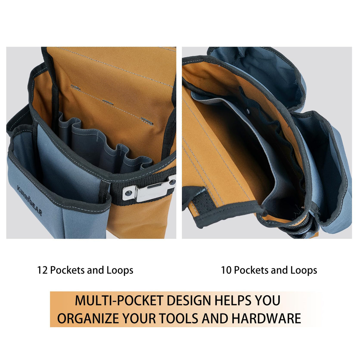 Khaki Carpenter Tool Belt with Suspenders B477997