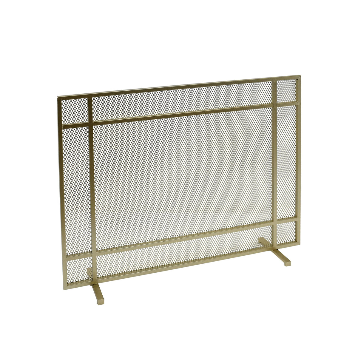 Black Metal Fireplace Screen J66400