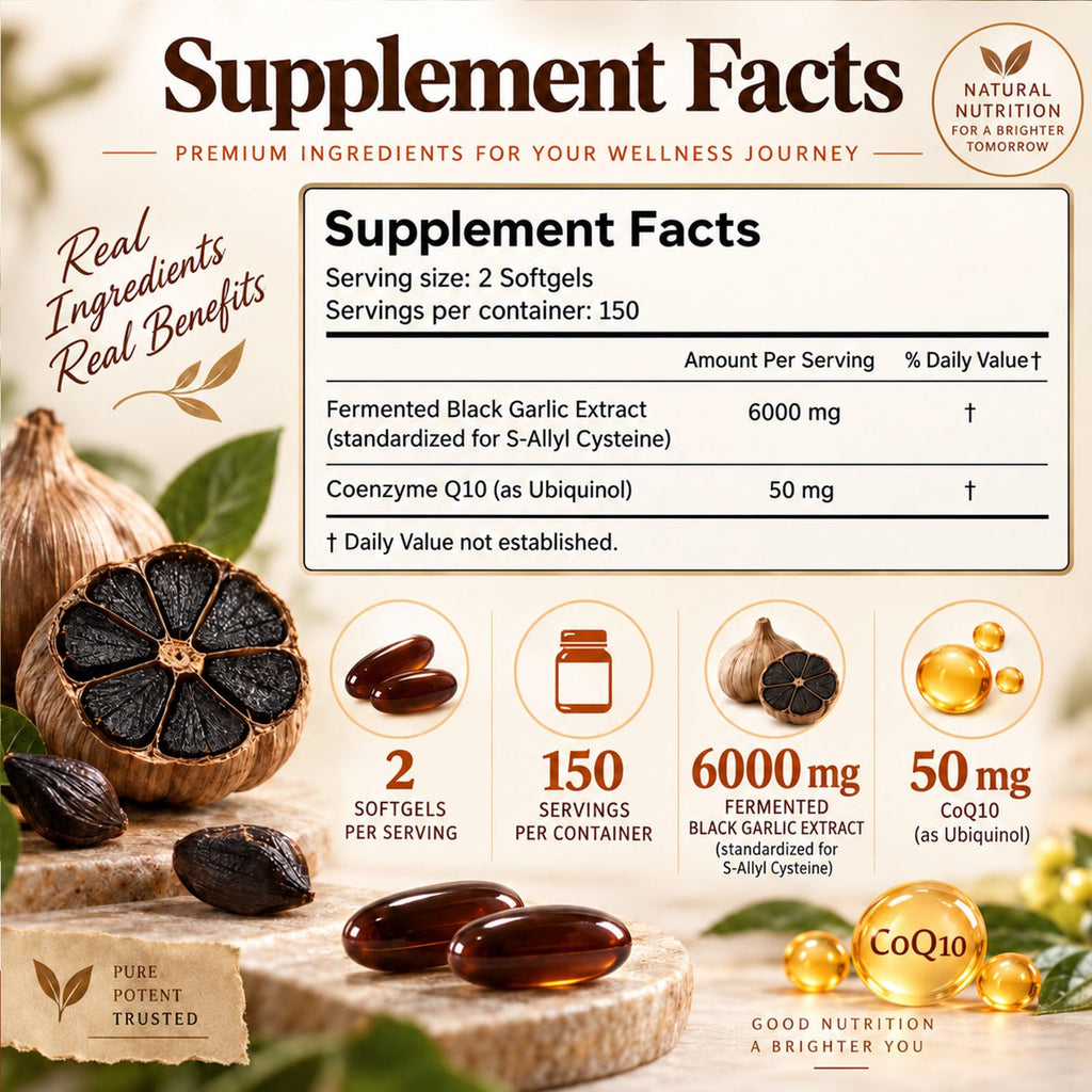 Black Garlic Extract 300 Softgels K207