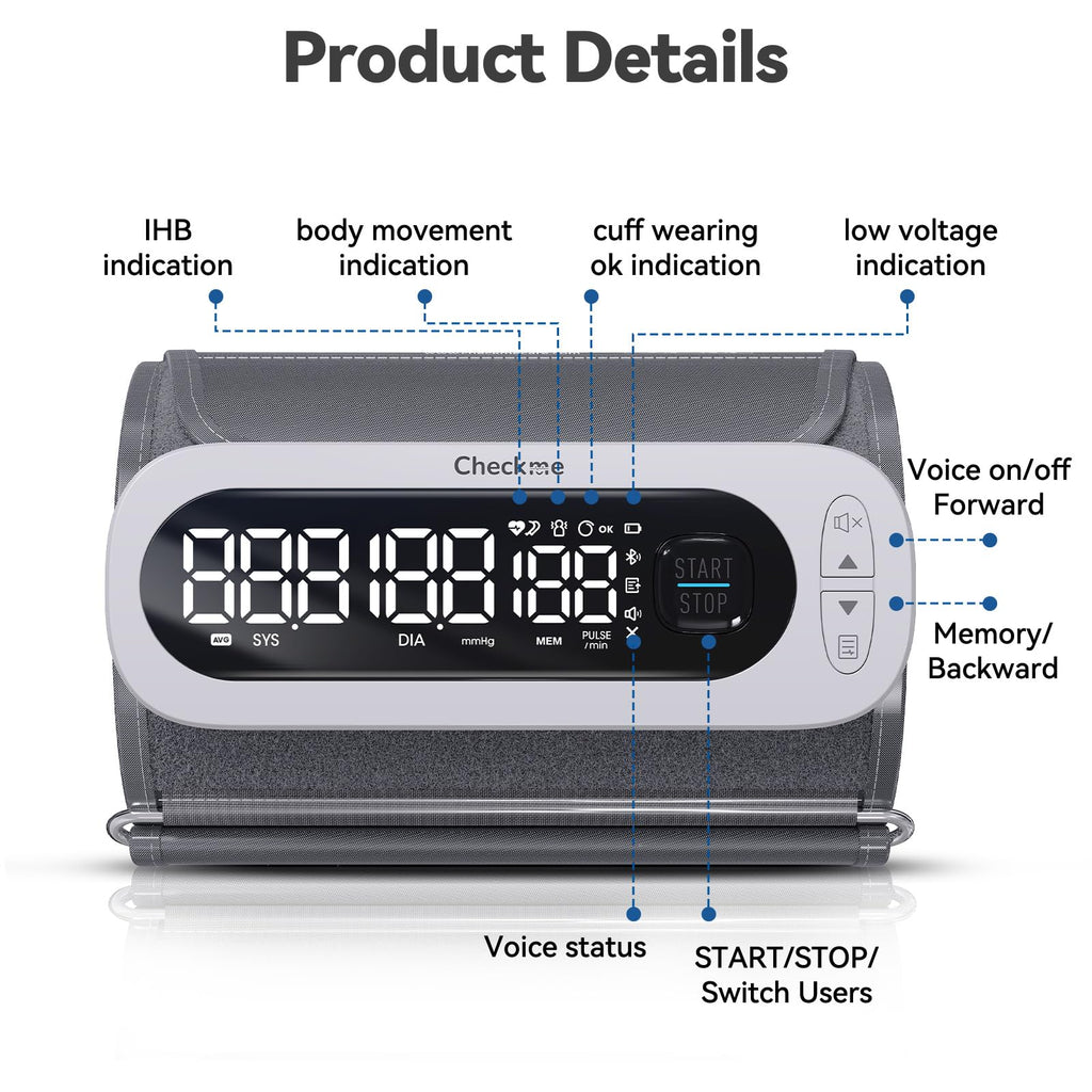 Rechargeable Automatic Upper Arm Blood Pressure Monitor L254513