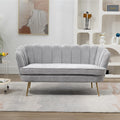 Light Gray Small Loveseat Sofa Z42193