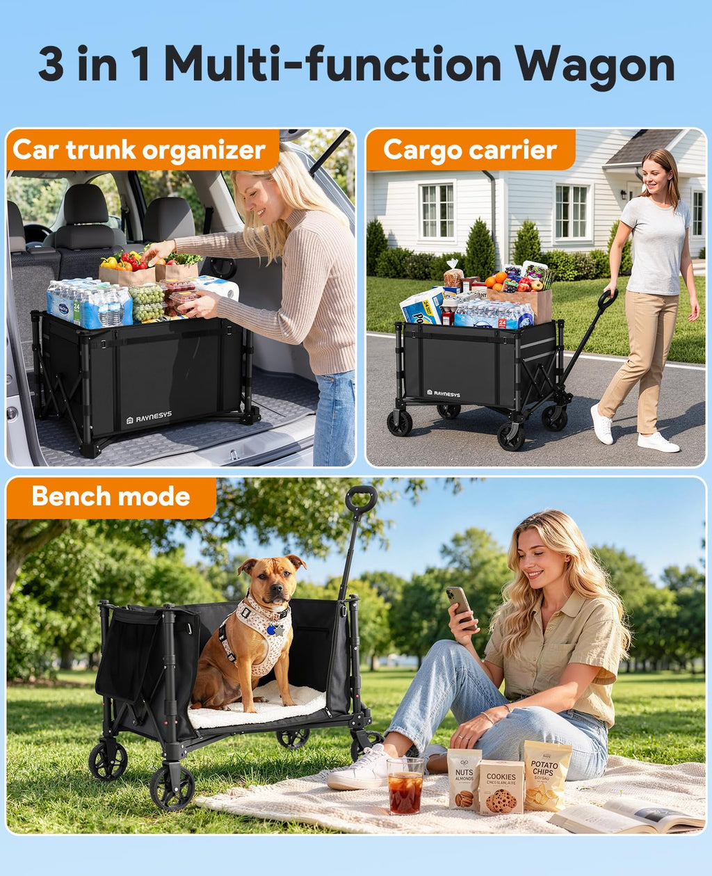 Collapsible Wagon with Wheels W95861