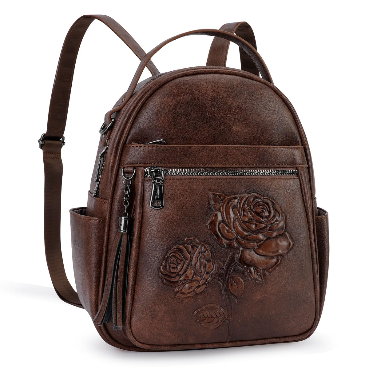 Vegan Leather Mini Backpack Purse R7629