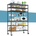 82" 6-Tier Adjustable Storage Shelves with Wheels U1920