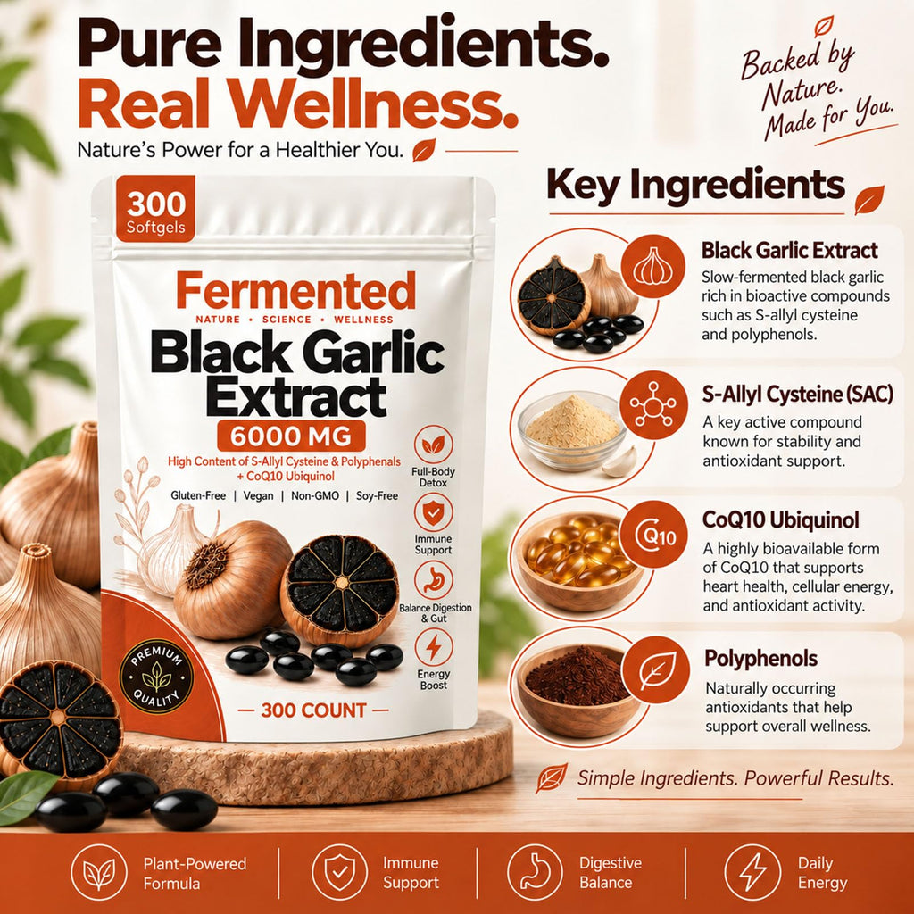 Black Garlic Extract 300 Softgels K207