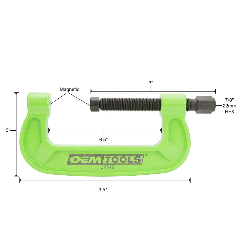 Bearing Cup Installer Impact Rated Steel C Clamp with Magnets L8326