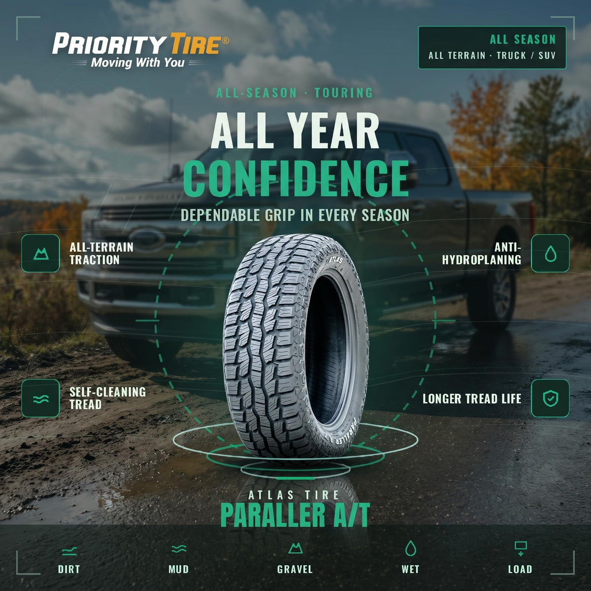 275/55R20 113S All Terrain Tire E957847